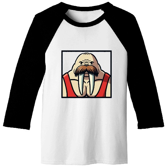 Walrus Wrestler Baseball Tees