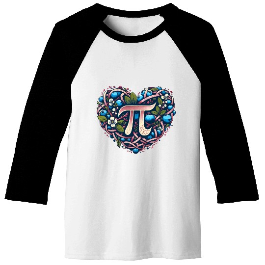 Blueberry Pi Day Baseball Tees