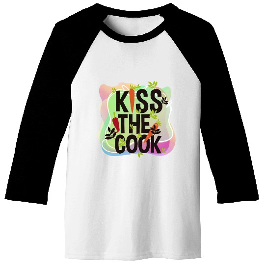 Vector Cartoon Kiss The Cook Carrot Metaphor Art Baseball Tees