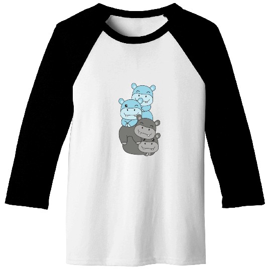 Car Flag Pride Lgbtq Cute Hippo Baseball Tees