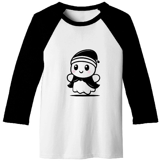 Adorable baby ghost Baseball Tees