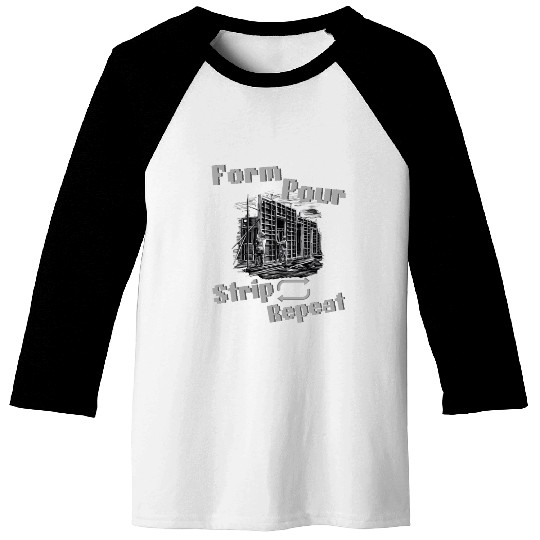Concrete Worker Baseball Tees, Funny Quote