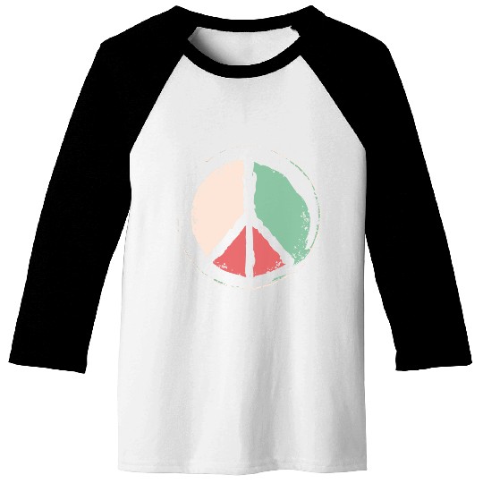 Free Palestine - Peace Symbol Baseball Tees