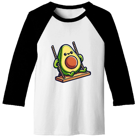 Avocado on a Swing Baseball Tees