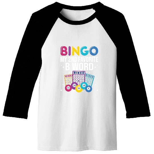 Funny Bingo Player Bingo Gaming Baseball Tees