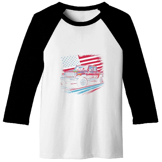 Jeep Gladiator JT US Flag Baseball Tees
