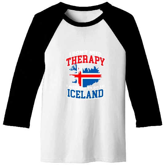 Iceland Flag Embrace The Northern Lights Design Baseball Tees