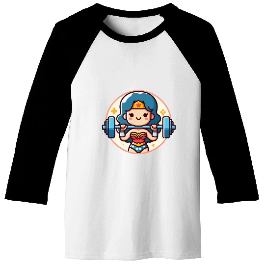 gym girl exercise Baseball Tees
