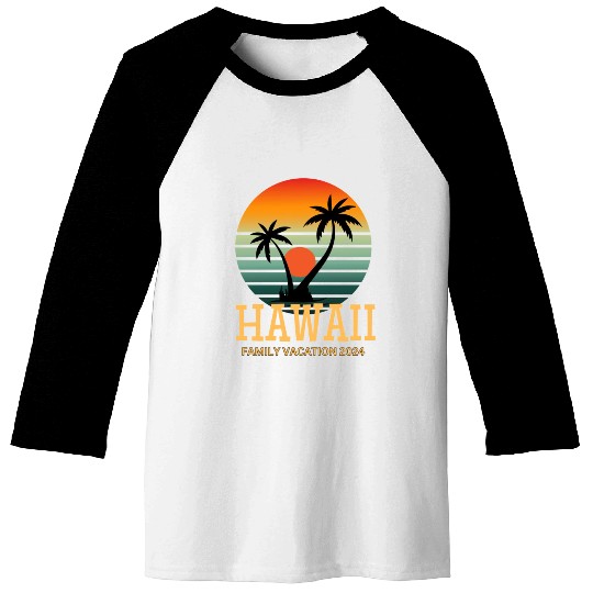 Hawaii Family Vacation 2024 Baseball Tees