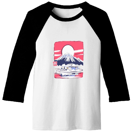 Japan Red Sun Mountain Racer Baseball Tees