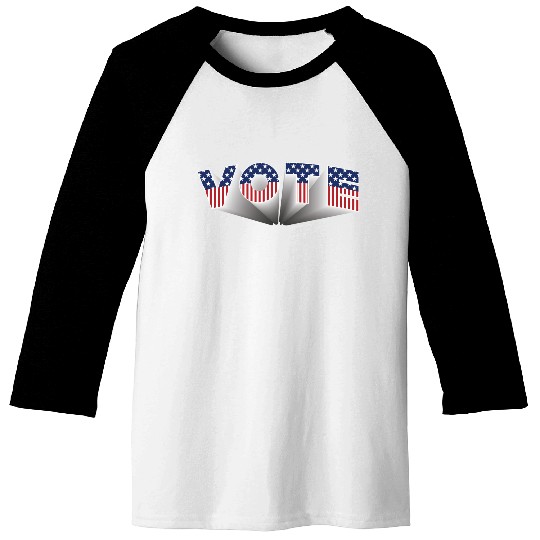 Vote - Stars and Stripes Baseball Tees