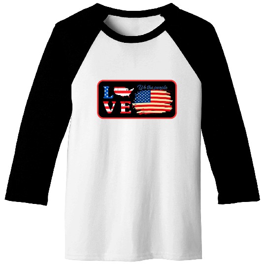 love america ,we the people Baseball Tees