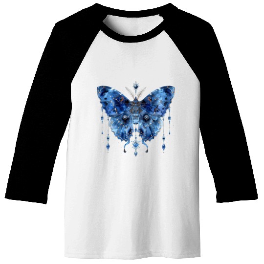 Watercolor Celestial Butterfly Baseball Tees