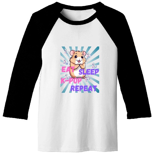 K Pop Baseball Tees - kawaii k-pop hamster - cute kpop