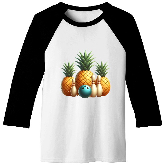 Bowling pineapple  - bowling holidays Baseball Tees