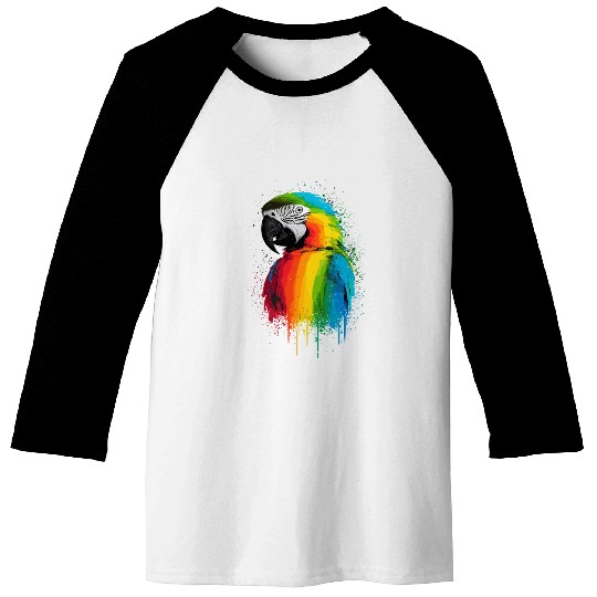 Macaw Parrot for a Bird Lover Animal Lover Baseball Tees