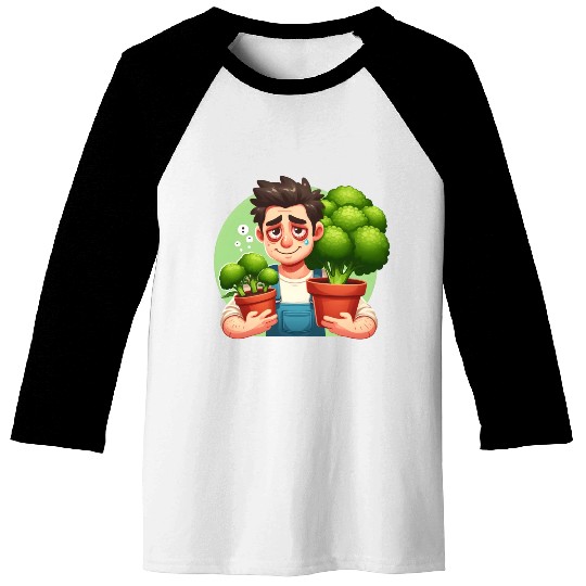 Broccoli Gardener Baseball Tees