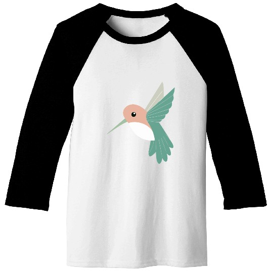 Hummingbird with green beak Baseball Tees