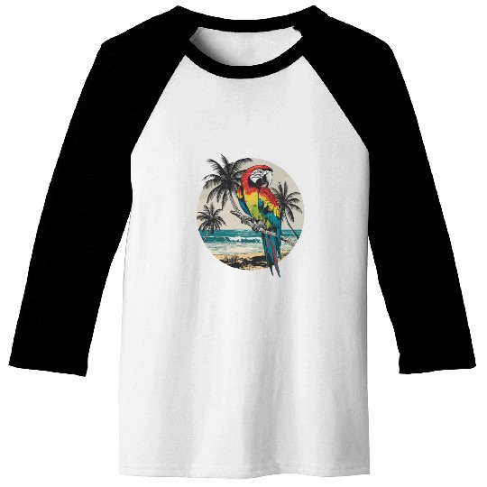 Macaw Parrot for a Bird Lover Animal Lover Baseball Tees