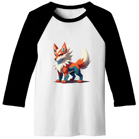 Fierce Fantasy Wolf Baseball Tees