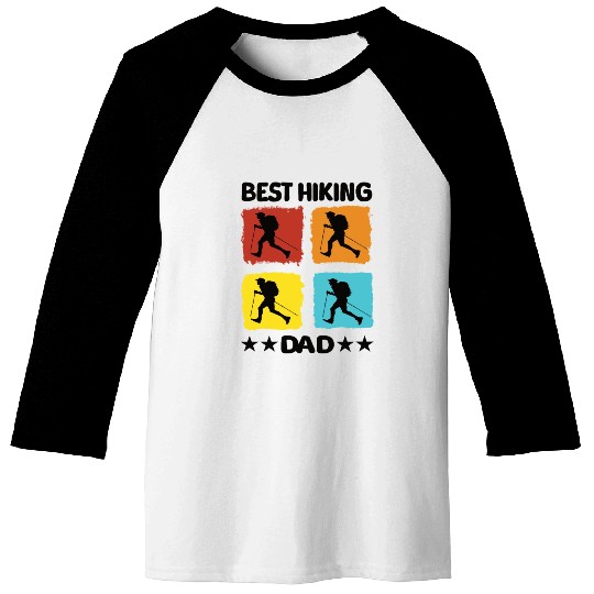 Best Hiking Dad Baseball Tees