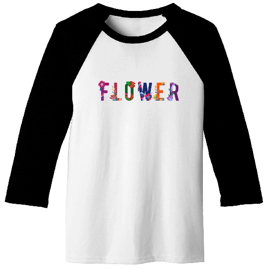 Flower Baseball Tees
