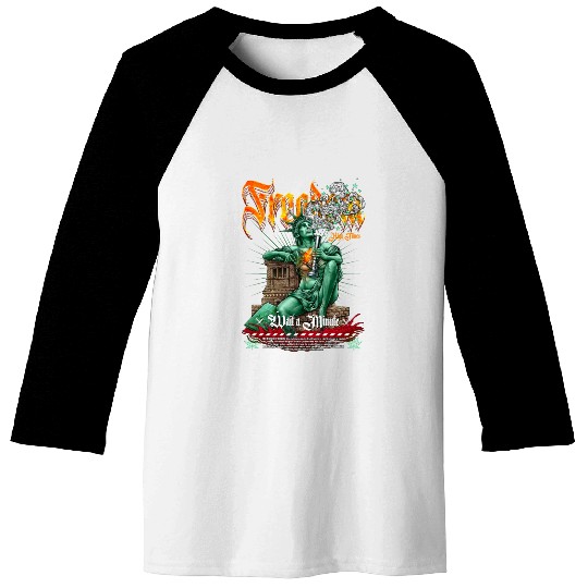 statue of liberty smoking #2 Baseball Tees