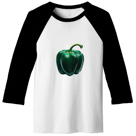 Green Bell Pepper Baseball Tees