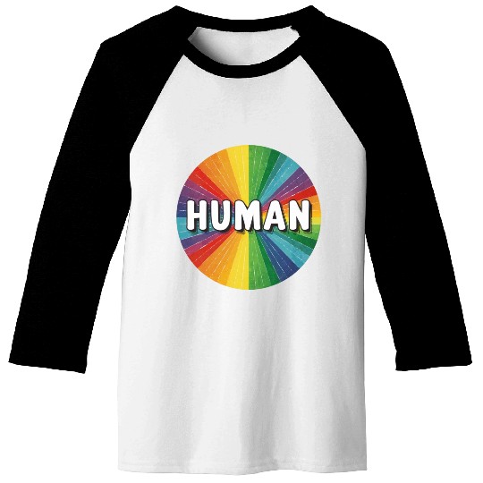 LGBTQ Human Baseball Tees
