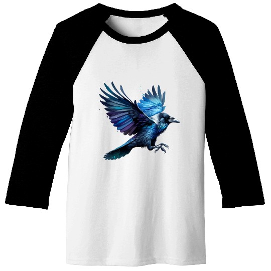 Raven in Flight Baseball Tees