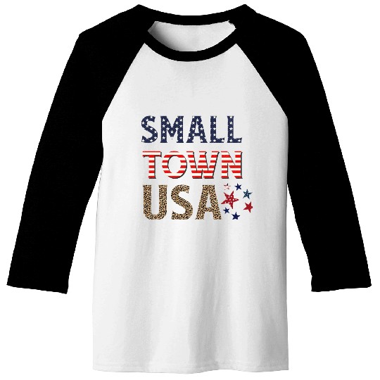 SMALL TOWN USA Baseball Tees