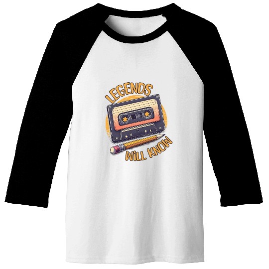 Legends Will Know: The Cassette Tape and Pencil Baseball Tees