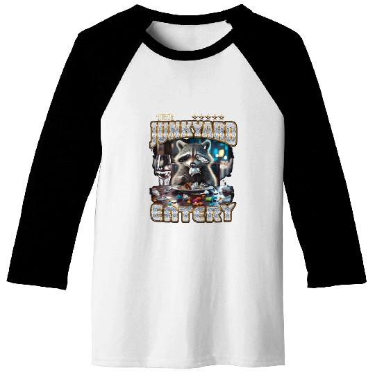 The Junkyard Eatery Funny Raccoon Bootleg Baseball Tees