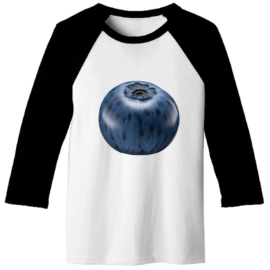 Blueberry Realistic Baseball Tees