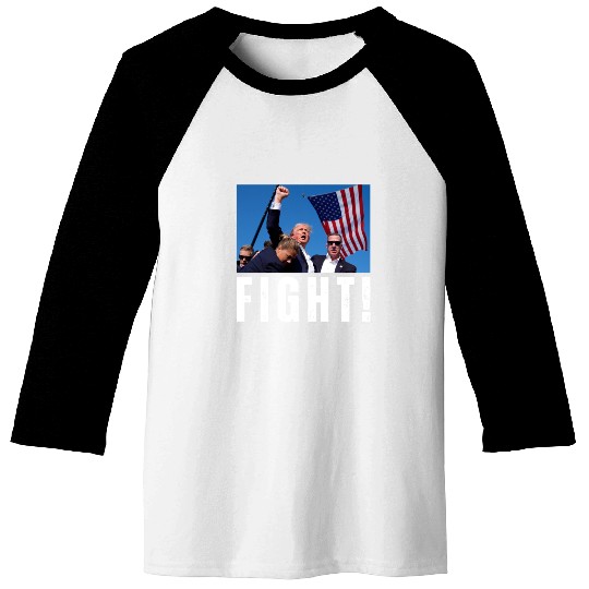 Fight Trump Design Baseball Tees