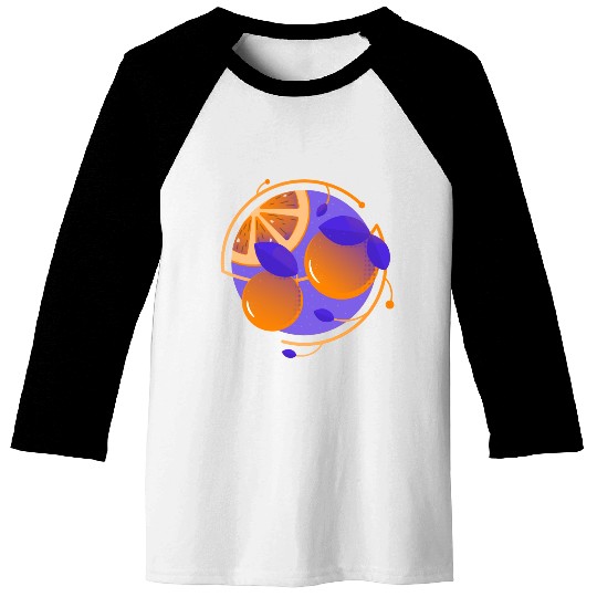 Orange Fruit Baseball Tees