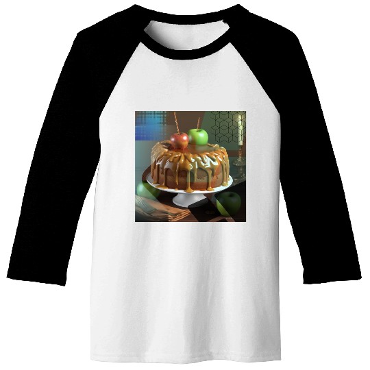 Decadent Caramel Apple Cake Baseball Tees