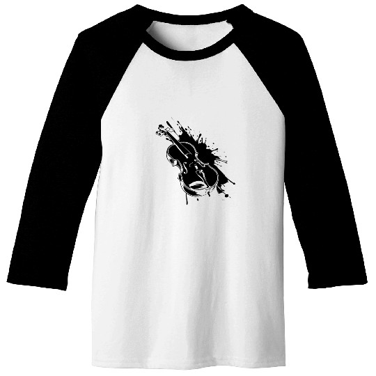 Violin Streetart Baseball Tees