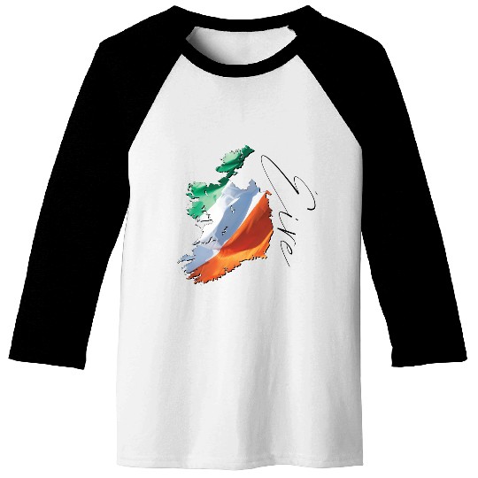 Ireland | Real Flag | Flag Map IR Baseball Tees