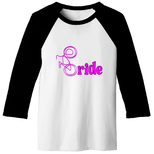BIKE CYCLING BRIDE Baseball Tees