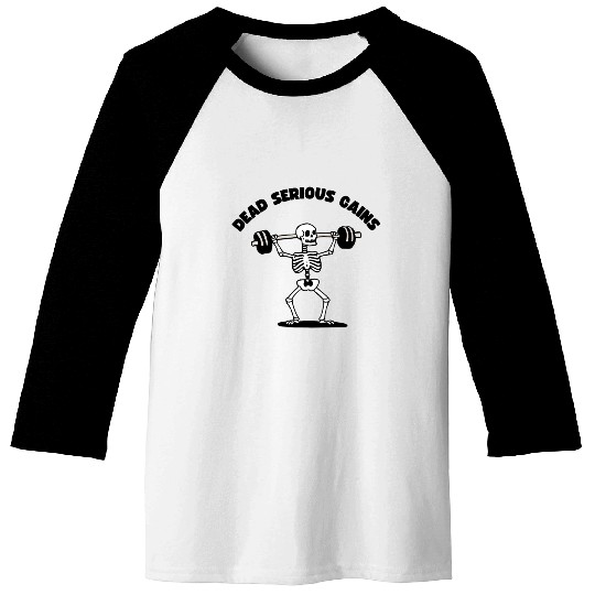 Gym Skeleton Baseball Tees