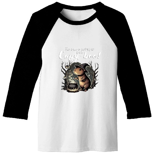 Capy-boo Witch Capybara Baseball Tees – Brew the Perfect