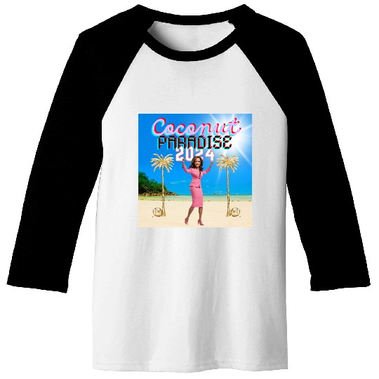 Kamala Harris 2024 | Coconut Trees and Election Me Baseball Tees