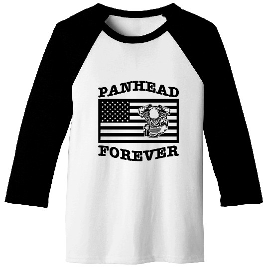 Panhead Forever Flag LIKE US ON FACEBOOK # Baseball Tees