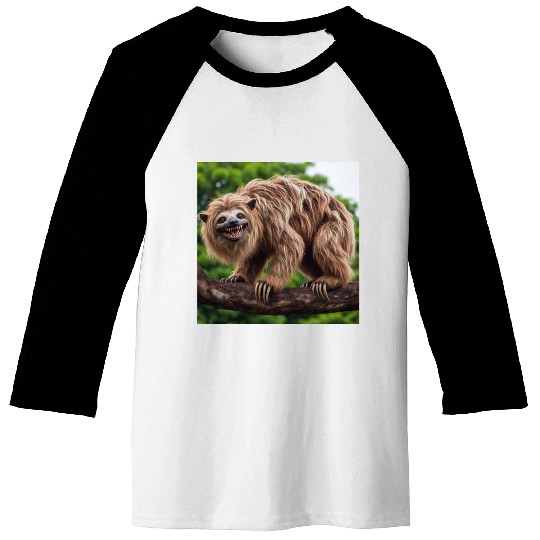 The hyena-sloth Baseball Tees