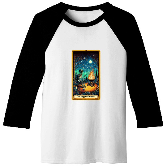 The Happy Camper Tarot Baseball Tees