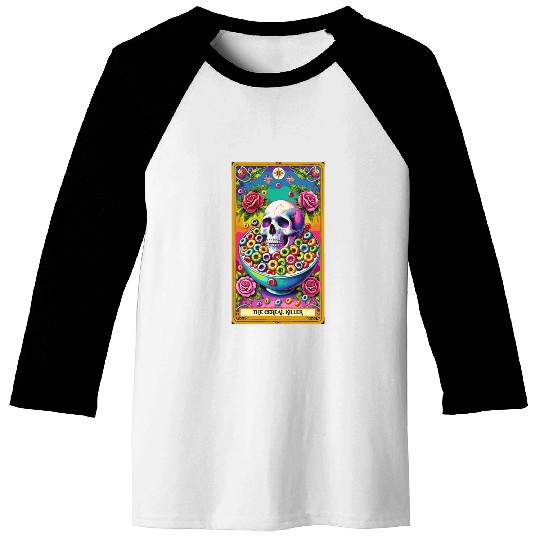 The Cereal Killer Tarot Baseball Tees
