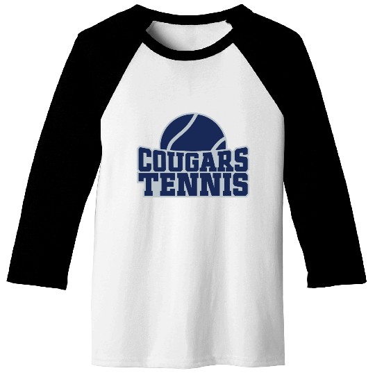 Cougars Tennis Design 1 Baseball Tees
