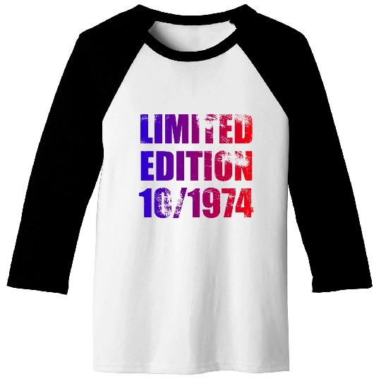 50th birthday Limited Edition 10/1974 Baseball Tees