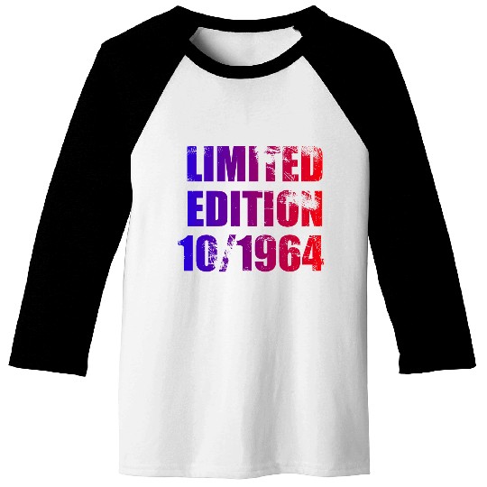 60th birthday Limited Edition 10/1964 Baseball Tees